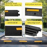 uyoyous 2 Channel Rubber Cable Floor Protector Ramp 100x15x3CM Heavy Duty Garage view 7