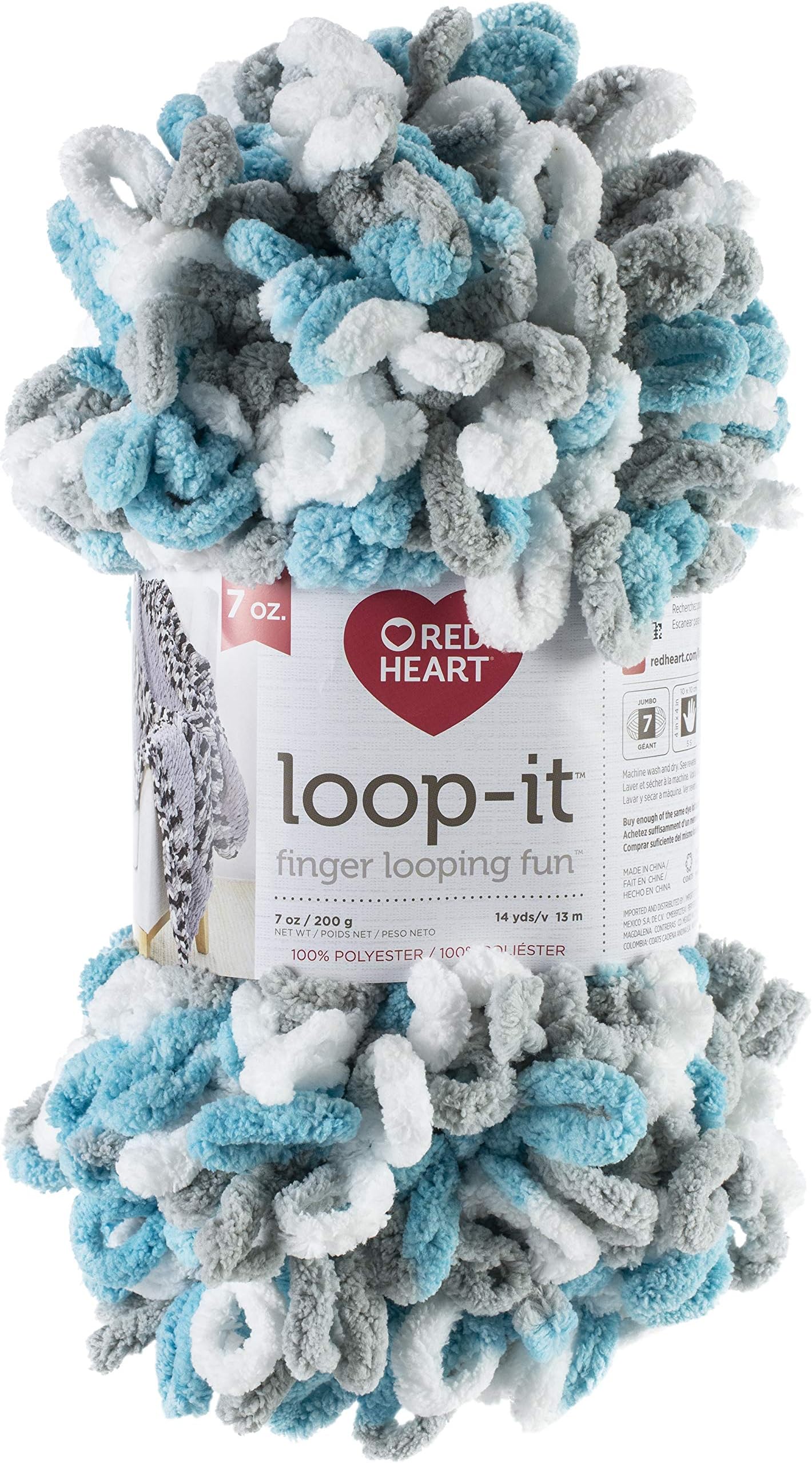 Red Heart Loop-It Yarn, Play It Cool