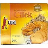 EBM Click - Zeera Biscuits (Cumin Cookies), 60g x 6 (Pack of 6)