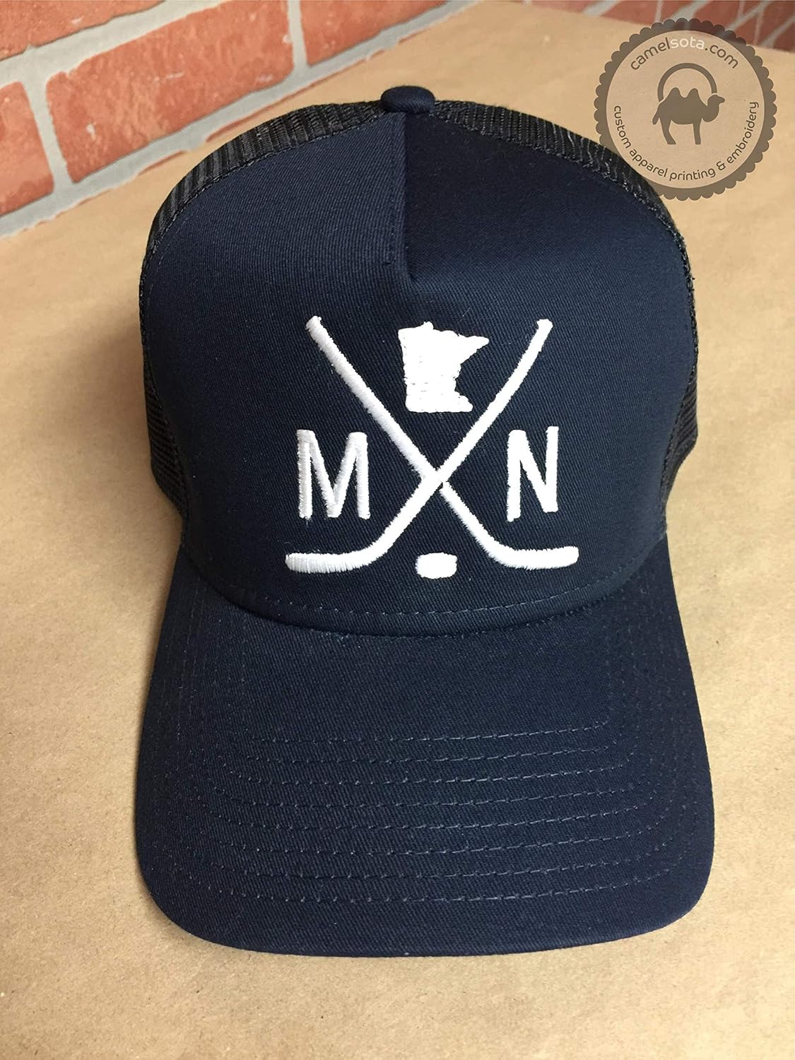 Embroidered Hockey Hat Can be customized for any state