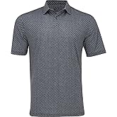 Greg Norman Gn Collection Men's Micro Shark Fin Golf Polo Black L