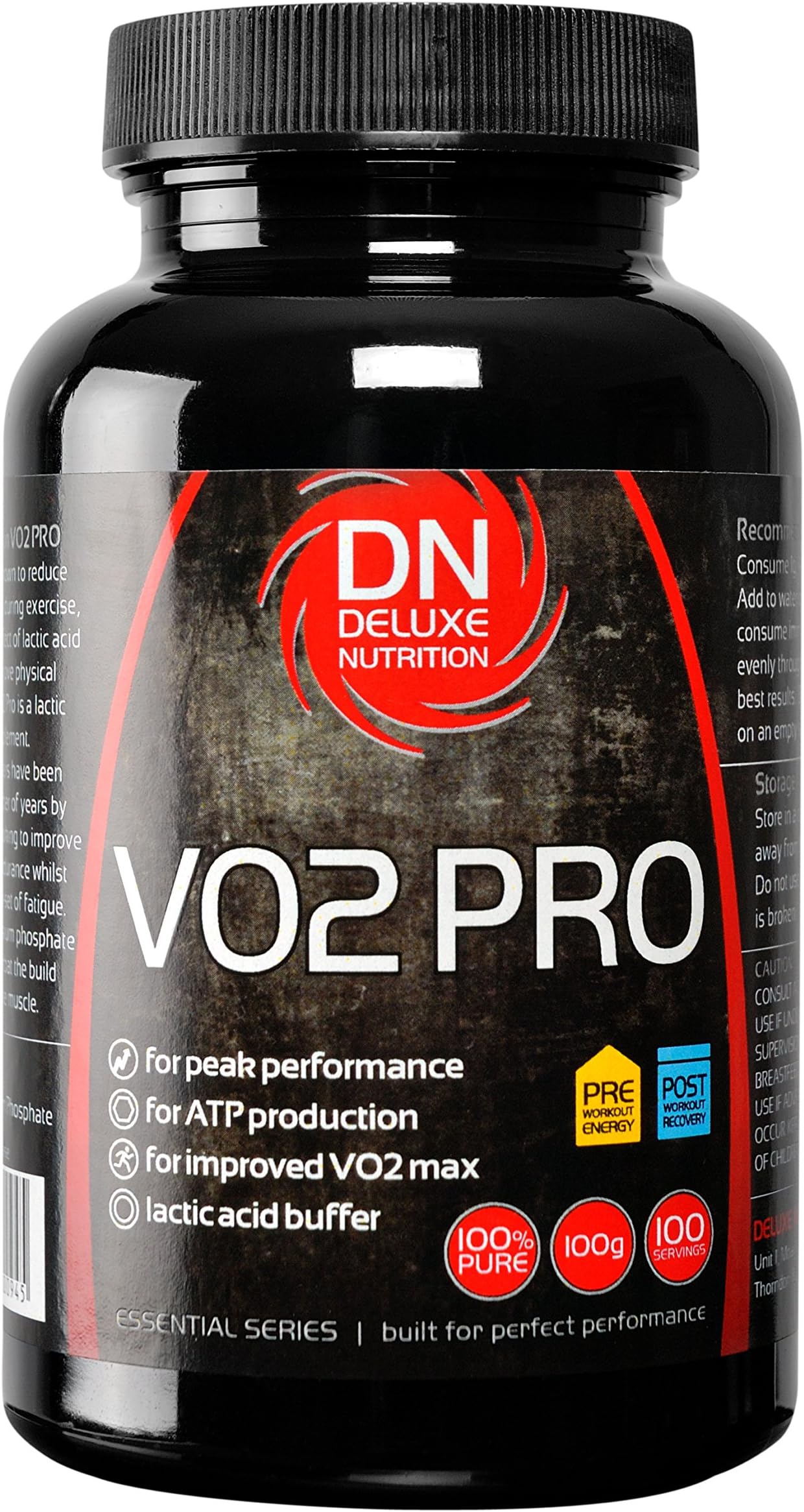 DELUXE NUTRITION VO2 PRO 100g LACTIC Acid Buffer