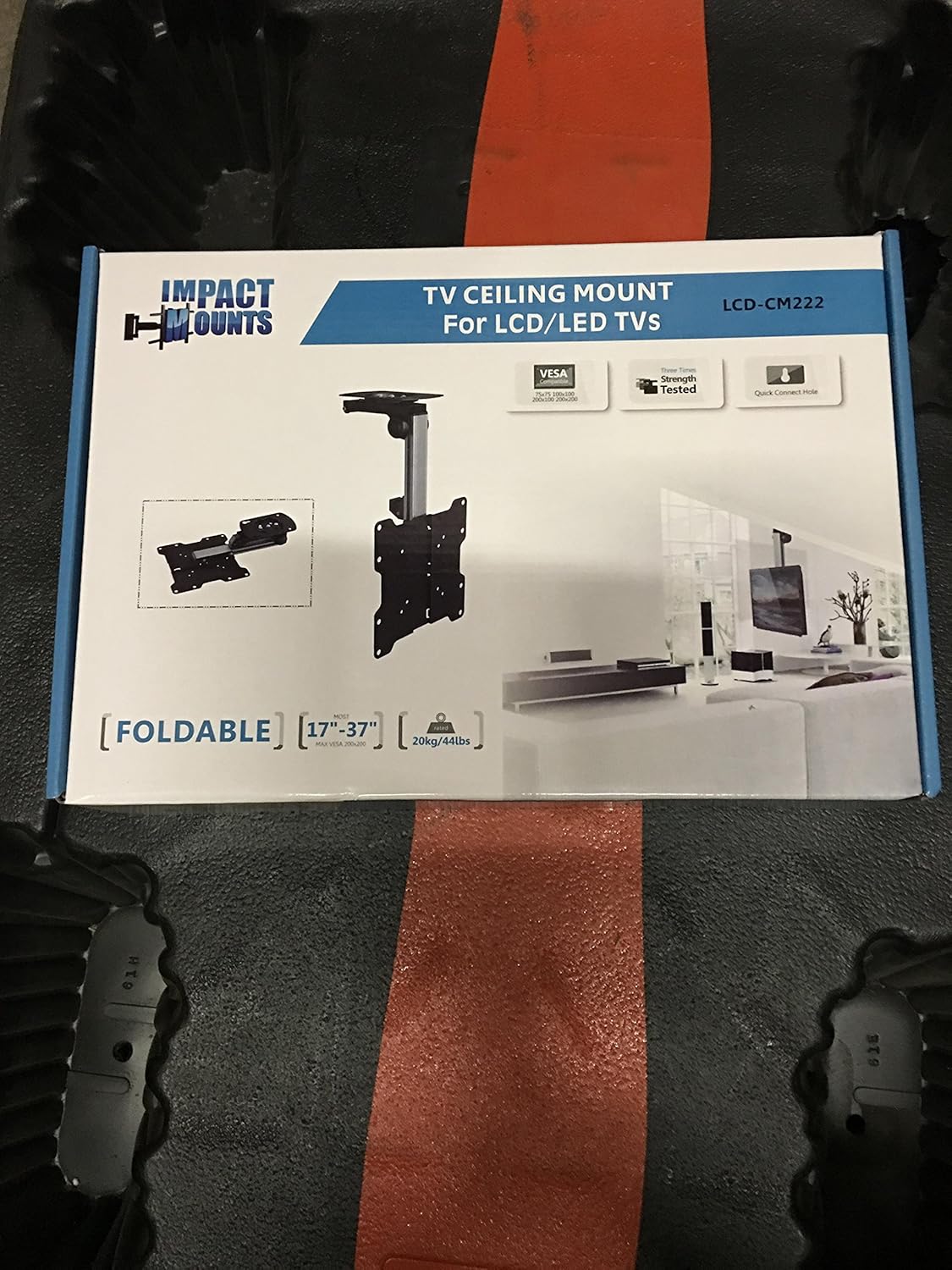 Amazon Com Impact Mounts Folding Ceiling Tv Mount Bracket Lcd Led