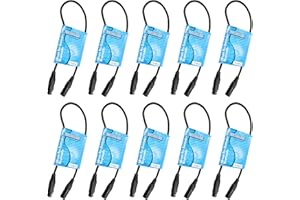 MCSPROAUDIO 110 ohm 3 Pin DMX Lighting Cable (02 ft, 10 Cable Pack)