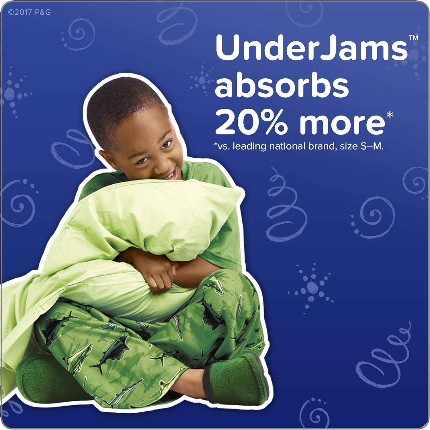 Pampers UnderJams Disposable Bedtime Underwear for Boys, Size S/M, 50 Count, Super Pack: Health & Personal Care