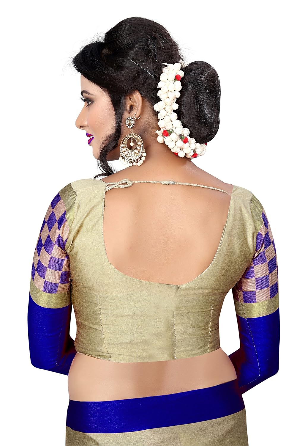 perfectblue cotton saree with blouse piece