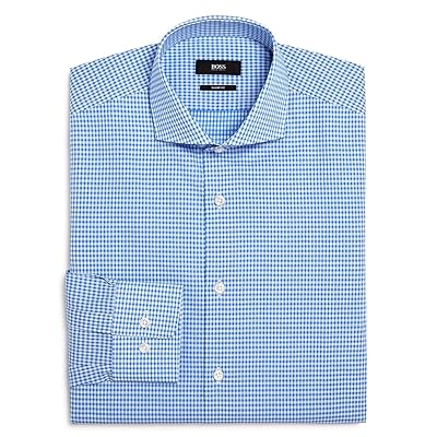 Hugo Boss Hommes Sharp Fit Bleu Clair Check Robe Cameroon Ubuy