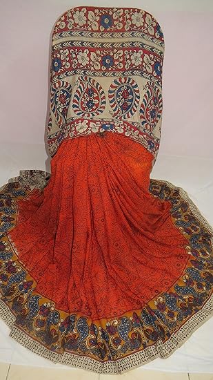 amazon red colour sarees