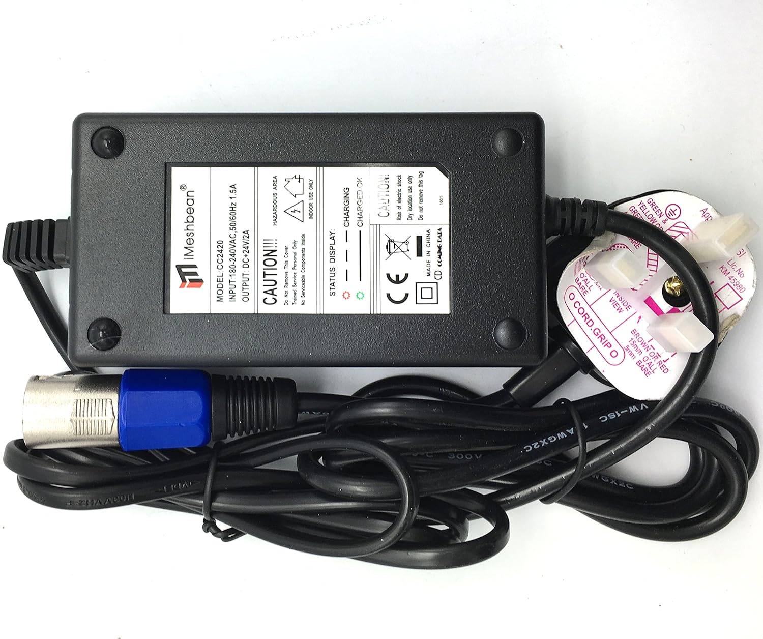 iMeshbean® GoGo Ultra X SC40X/SC44X Scooter Battery Charger 24V
