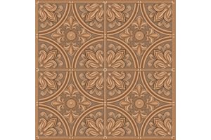 RoomMates TIL4873FLT StickTiles Copper Tin Peel and Stick Tile Backsplash