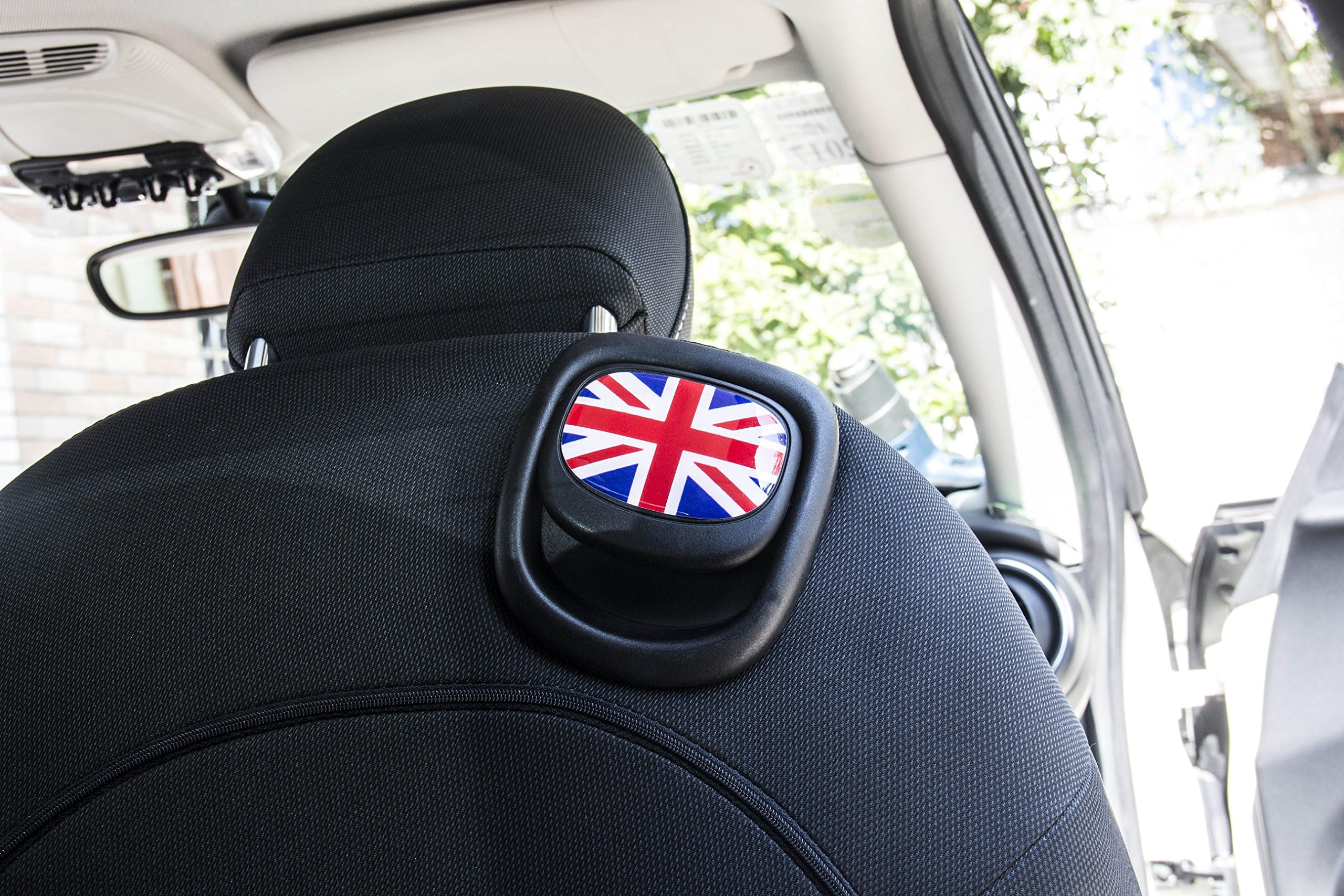 LVBAO Seat Handle Decal Cover Sticker Trim Caps for Mini Cooper ONE/S/JCW F55 Hardtop F56 Hatchback F57 Covertible (5)