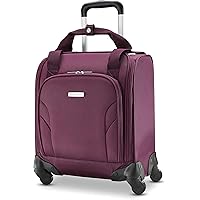 Samsonite Underseat Carry-On Spinner with USB Port, Purple, One Size