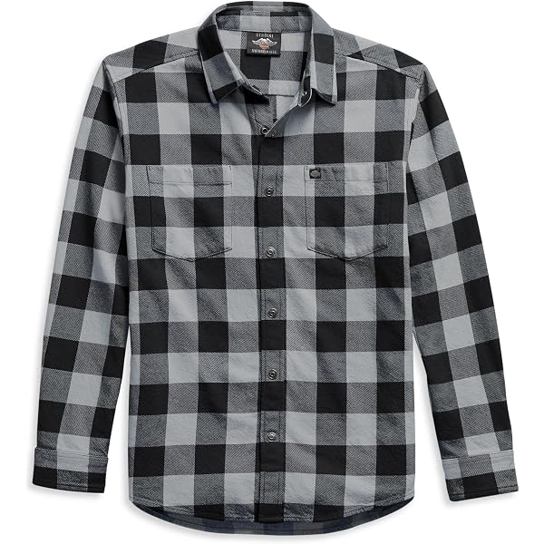 Harley-Davidson Men’s Vintage Plaid Shirt – Soft Cotton Flannel Style, Regular Fit (4X-Large) - View #8