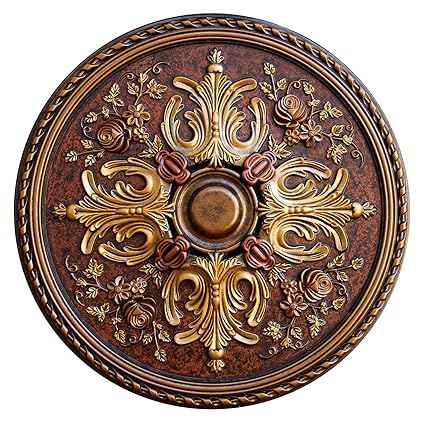 Buy Fine Art Deco Floral Desire Hand Painted Ceiling Medallion 32