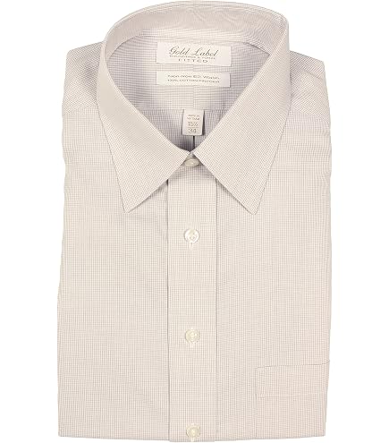 dillards gold label dress shirts Roundtree & Yorke Denton Slim Fit Non-Iron Button Down Collar Textured Shirt 15 Neck Roundtree & Yorke Gold Label
