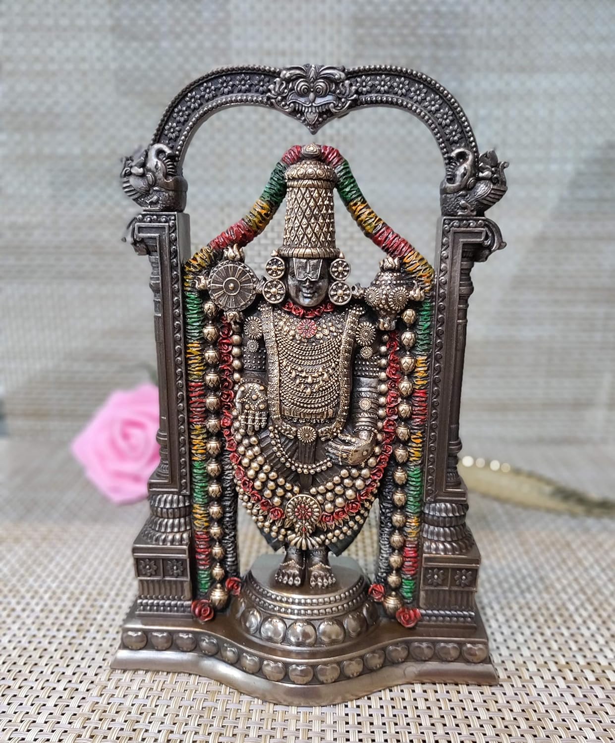 Buy Collectible India Resin Tirupati Balaji Idol, 8 x 5.5 x 2 Inches