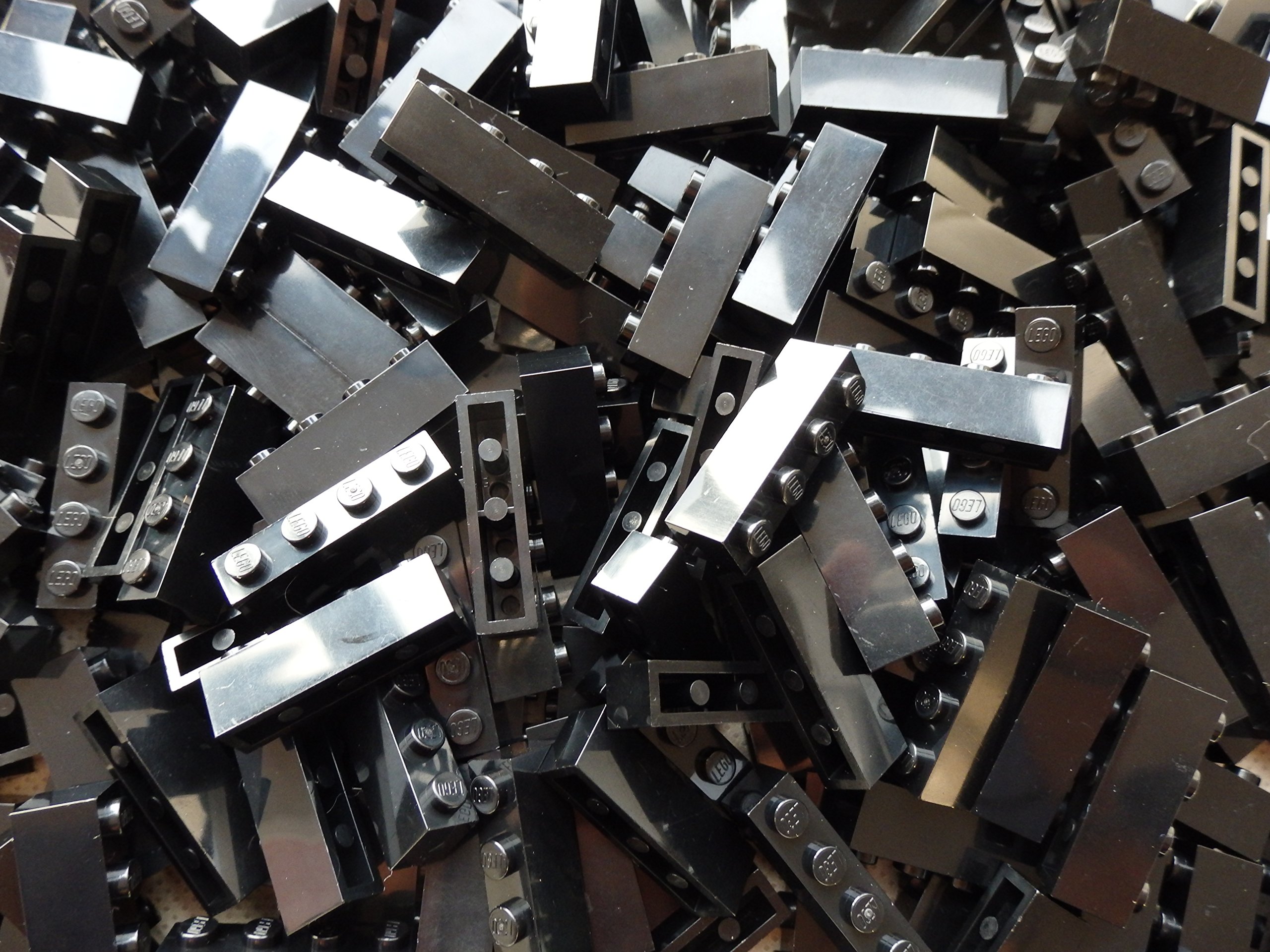 LEGO Bricks: Black 1x4. Part 3010 (X 50)