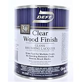 Deft Interior Clear Wood Finish Gloss Brushing Lacquer, Quart