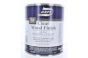Deft Interior Clear Wood Finish Gloss Brushing Lacquer, Quart