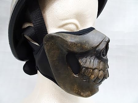 Amazon Co Jp Masca ハードマスク フェイスマスク パイレーツスカルタイプj マジックテープ脱着 ホビー