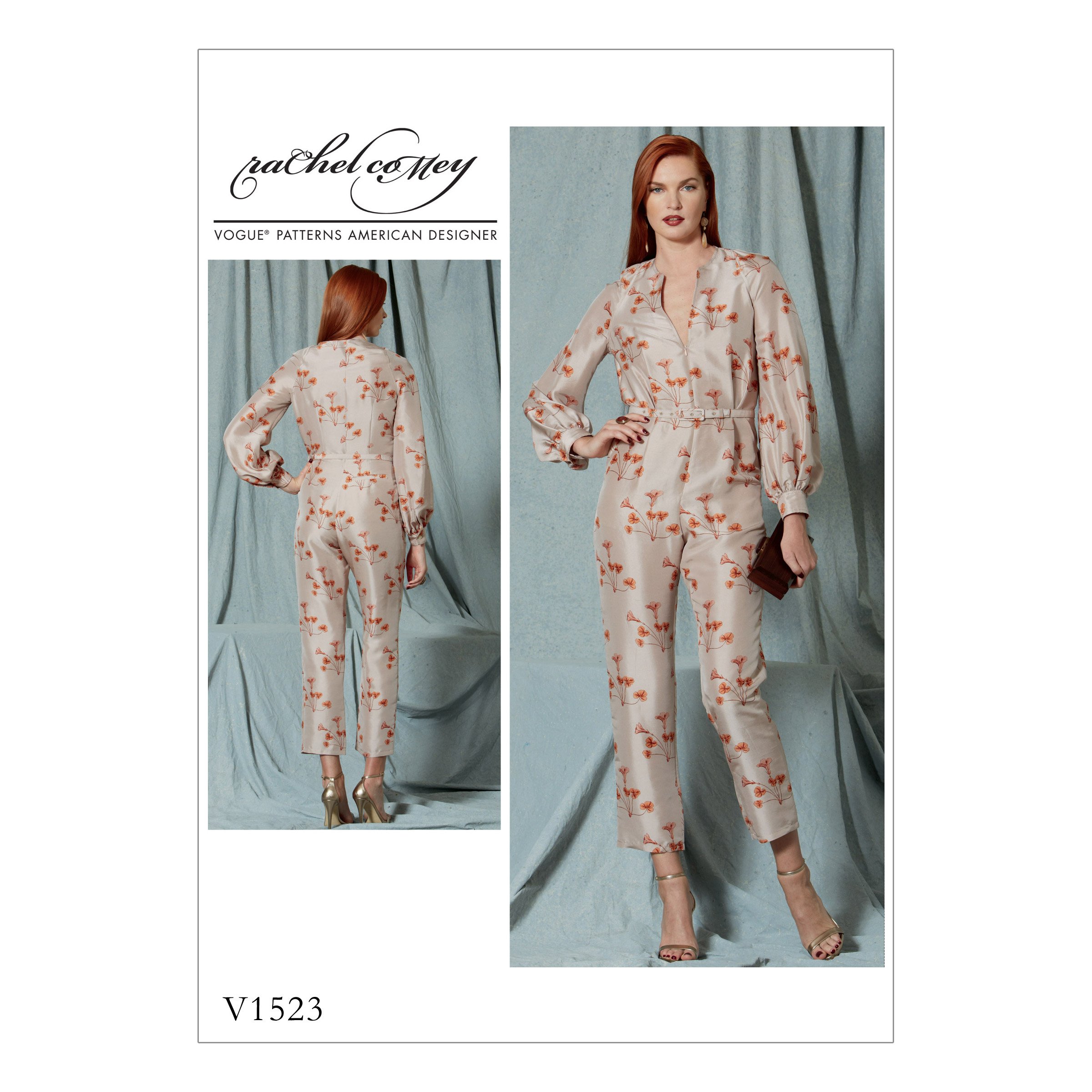 Vogue Patterns 1523 E5,Misses Jumpsuit,Sizes 14-22, Tissue, Multi-Colour, 20 x 0.5 x 25 cm