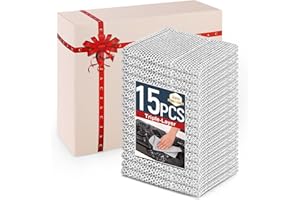 CJACJA 3 Layers Non Scratch Wire Dish Cleaning Supplies 15PCS - Wire Dishwashing Rag Home Essentials-Reusable Steel Wool Scrubber Washcloths,Kitchen Towels and Dishcloths Set for Pans Sinks & Cookware