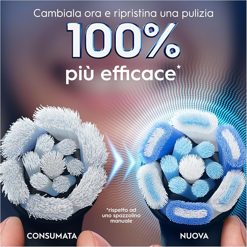 Testine di Ricambio iO Ultimate Clean, Nere, 3 Ricambi