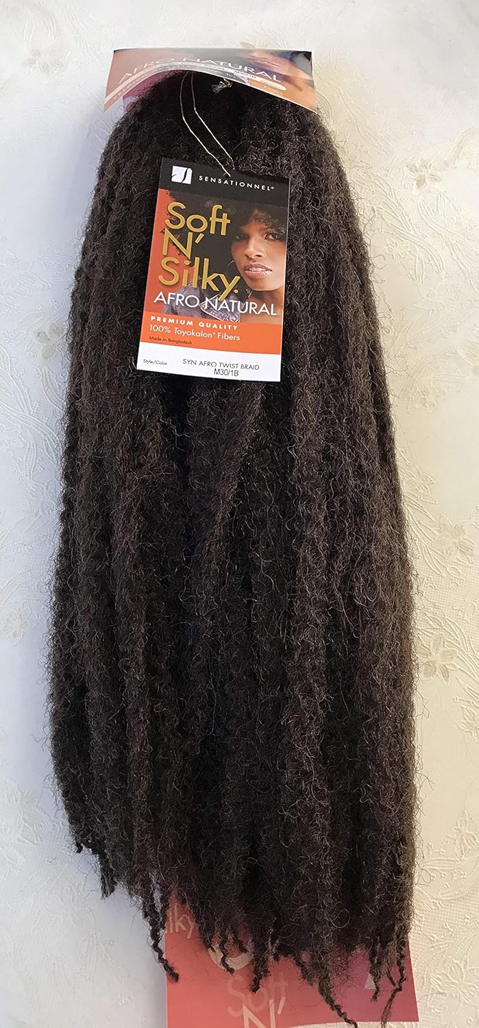Soft N Silky Afro Twist Braid Colour 1B 