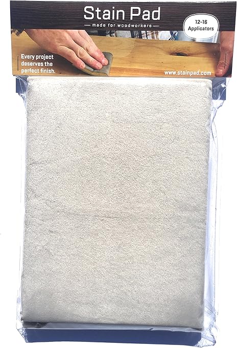 Stain Pad Wood Stain Applicator Pad For Woodworking Microfiber Cloth Over Foam Sponge Core 2 Cut To Size Stainpads 12 16 Applicators Streak