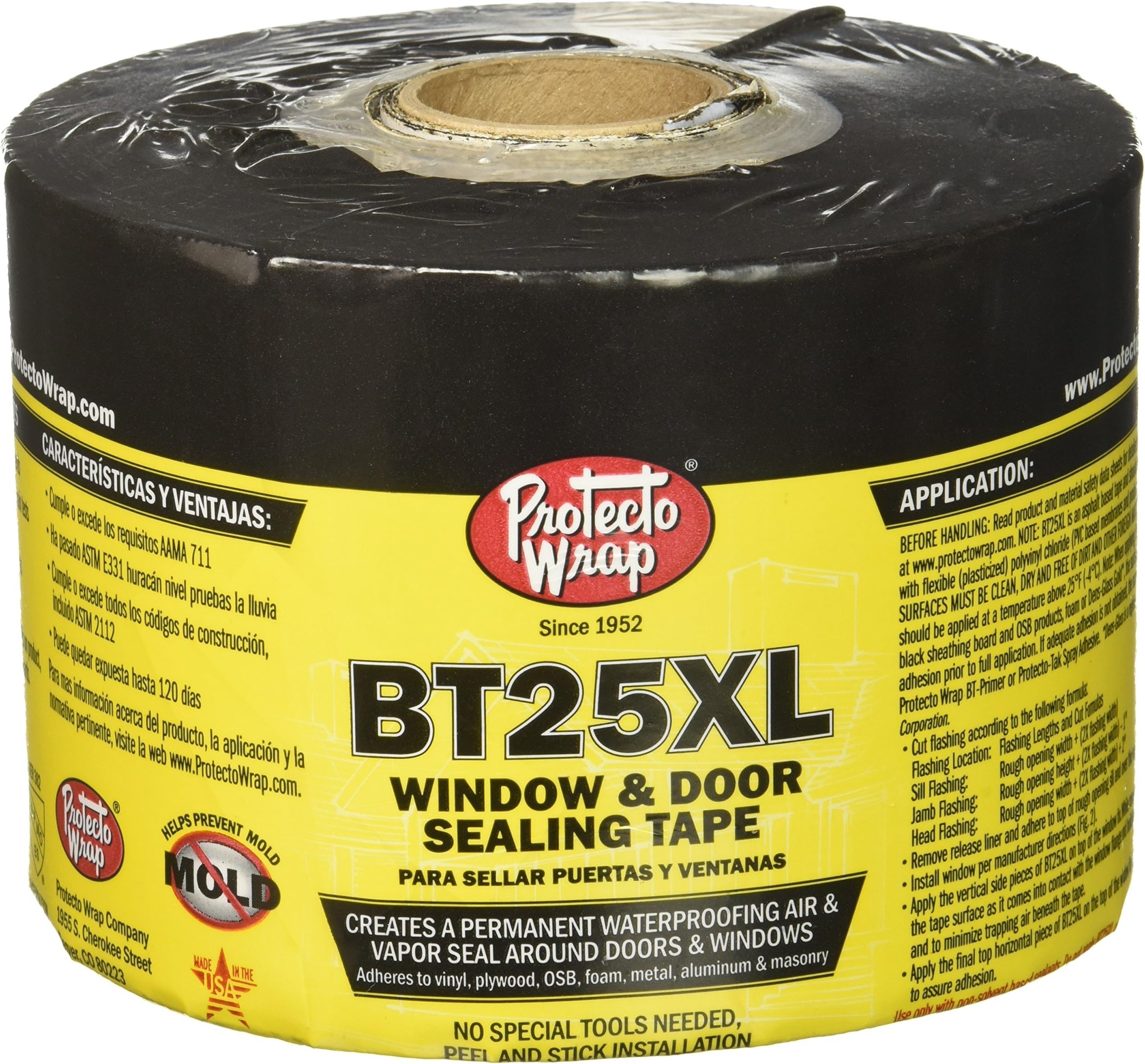 Protecto Wrap 8425B0475SW Masking-Tape, 4" x 75'