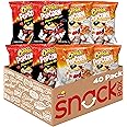 Cheetos Popcorn, Cheddar & Flamin' Hot Variety Pack, 0.625 Ounce (Pack of 40)
