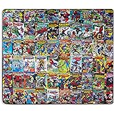 Marvel Spider-Man 60th Anniversary Special Edition Fleece Throw Blanket with Red Sherpa Backing | Plush Soft Polyester Cover for Sofa and Bed, Cozy Home Decor, Luxury Room Essentials | 72 x 67 Inches