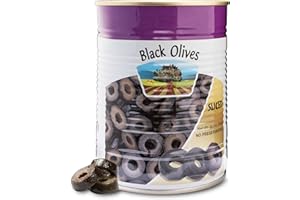 SNACKTERY Premium Sliced Black Olives - 19 oz Sliced Olives for Salads, Pizzas, Appetizers & Mediterranean Dishes, No Preservatives
