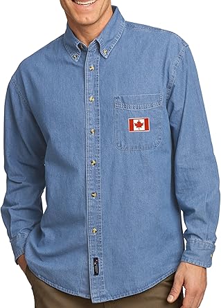 patch denim shirt
