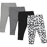 Hanes Unisex-Baby Hanes Baby Leggings, Ultimate Flexy Knit Pants Boys & Girls, 3-Pack