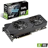 ASUS GeForce RTX 2080 SUPER Overclocked 8G GDDR6 Dual-Fan EVO Edition VR Ready HDMI DisplayPort 1.4 Graphics Card (DUAL-RTX2080S-O8G-EVO)