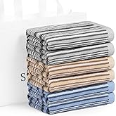 SALAS Kitchen Dish Towels for Drying Dishes, Large Cotton Kitchen Towels, Stripped Terry Dish Cloths, Thick Highly Absorbent Towel Sets with Hanging Loop, 16" X 26", 6 Packs Multi-Color