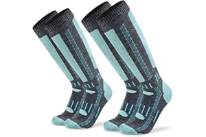 Busy Socks Merino Wool Ski Socks for Men Women, Winter Warm Socks for Skiing, Snowboarding, Outdoor Sports Cold Weather