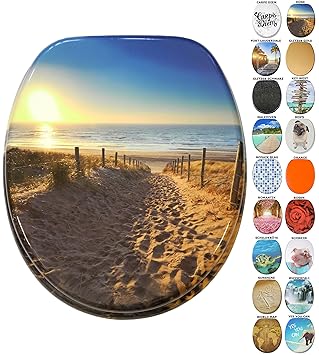 WC Sitz mit Absenkautomatik, viele neue WC-Sitze zur Auswahl, hochwertige Oberfläche, einfache Montage, stabile Scharniere (D