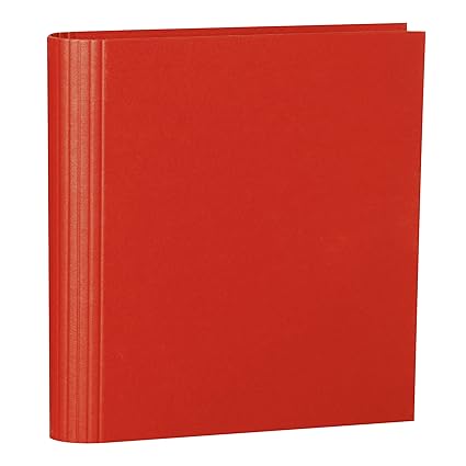 Semikolon (353300) Foto-Ordner 4 Ring red (rot) | Foto-Mappe zum Selbstgestalten mit Efalinbezug | Basis für Foto-Album oder Fotobuch