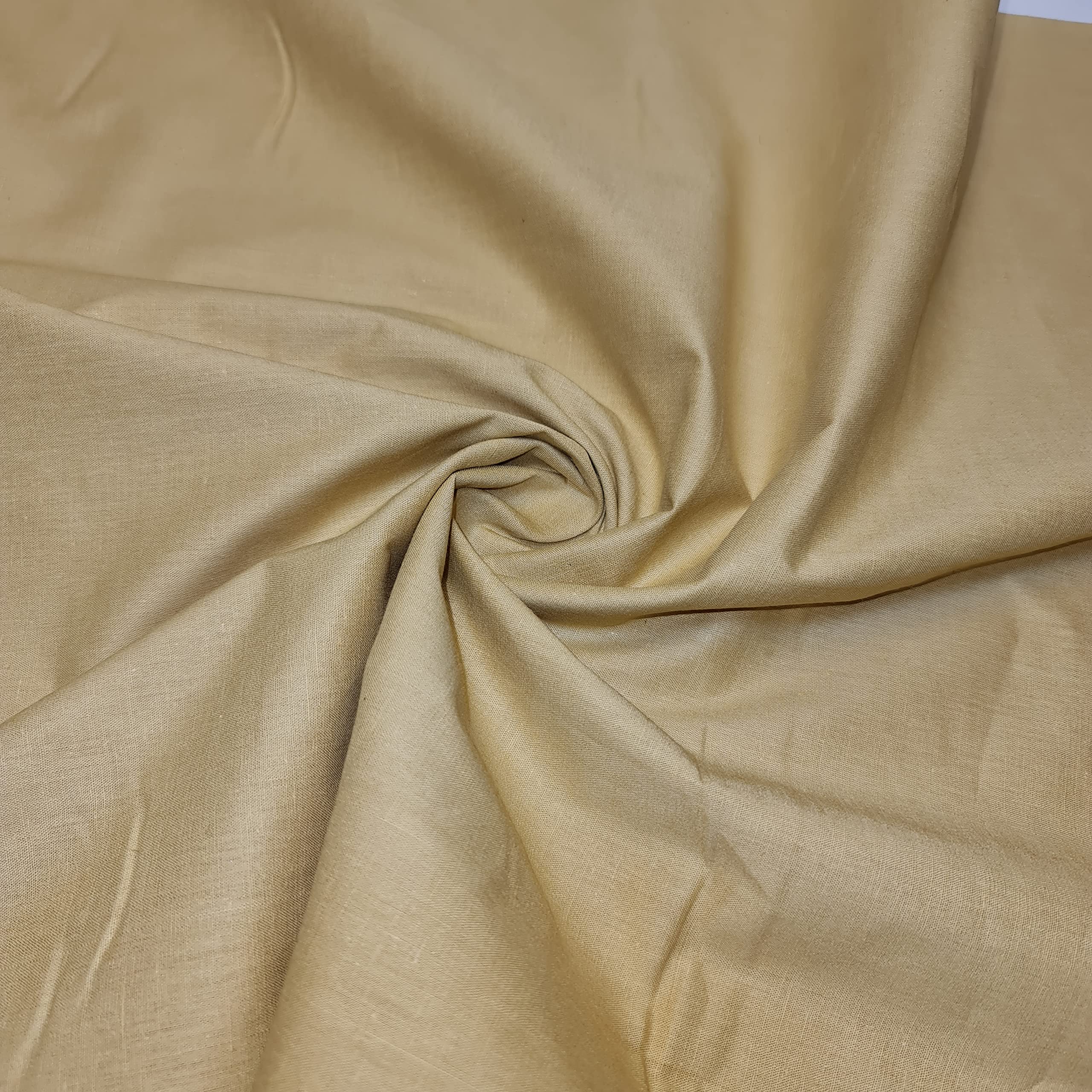 Plain 100% Cotton Egyptian Cambric Poplin Craft Soft Dress Material Fabric 44" (5 Meter, (NEW) GOLD)