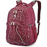 High Sierra Swerve Laptop Backpack, One Size, Copper Splater/Maroon