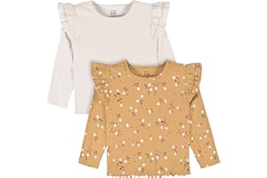 Gerber Baby-Girls Toddler 2-Pack Double Ruffle Long Sleeve TopsShirt