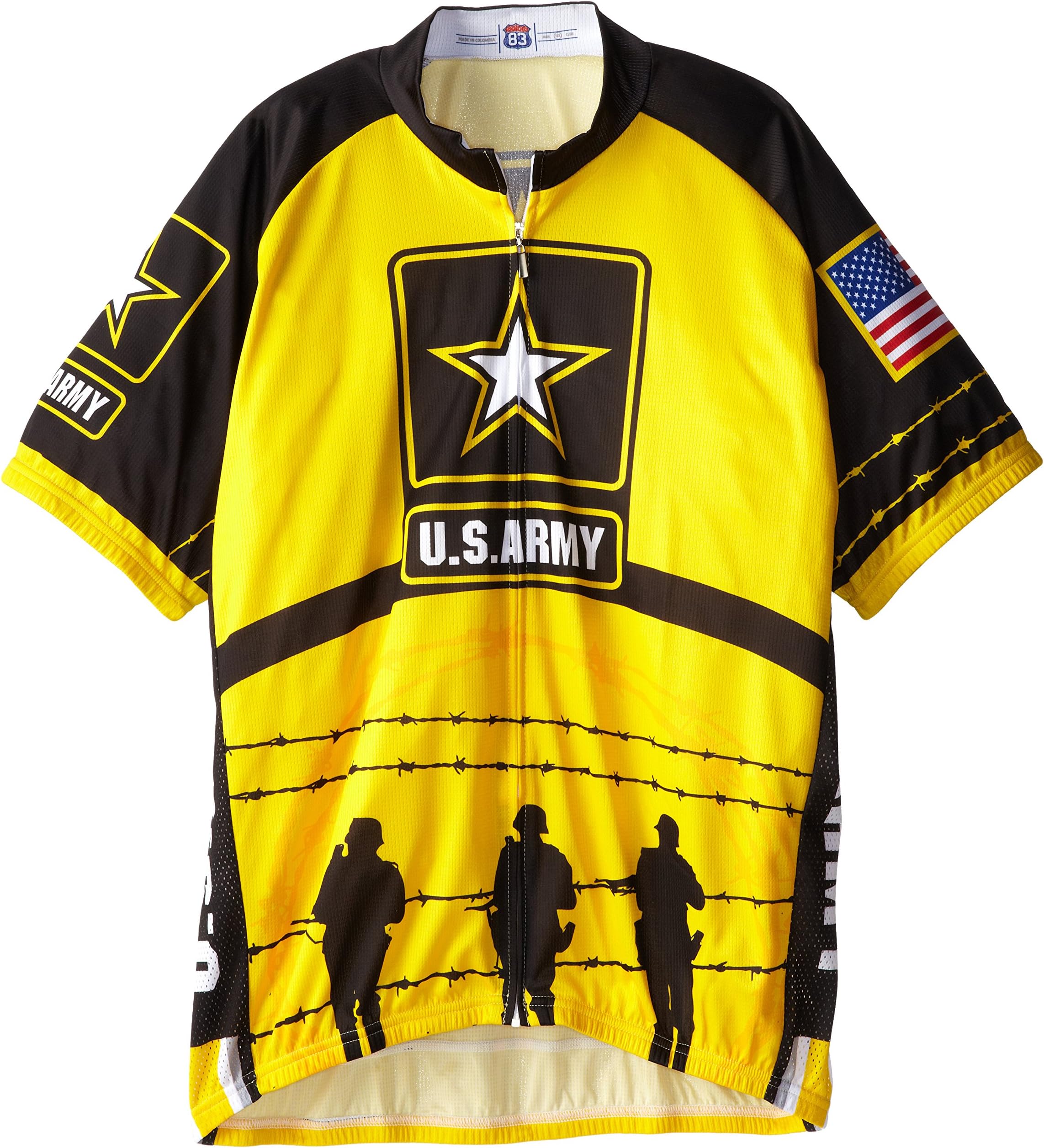 83 Sportswear Men's US Army Soldiers Cycling Jersey