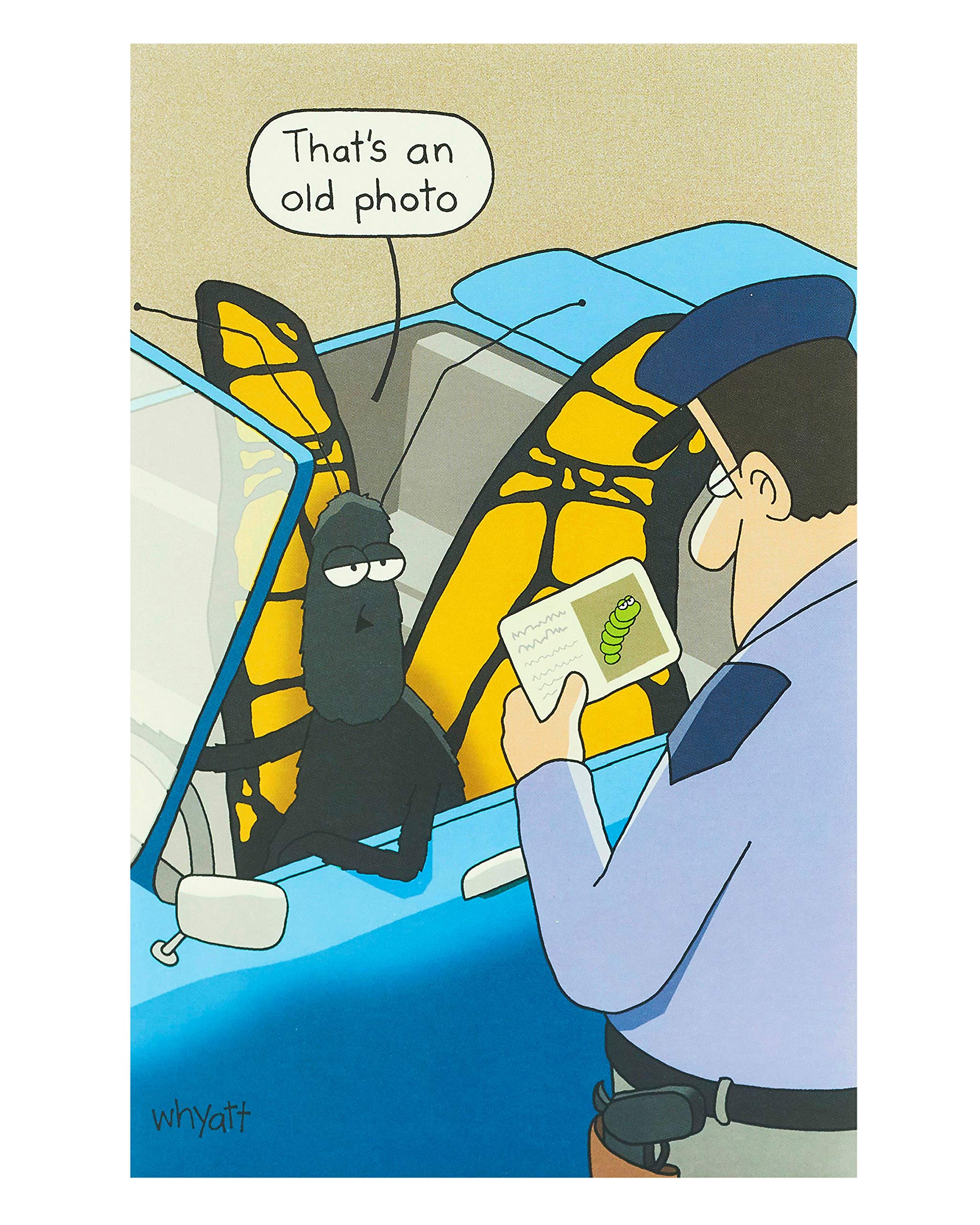 UK Greetings Birthday Card for Him/Her/Friend - Funny Butterfly Design
