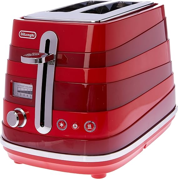 De'Longhi Toasters 2 Slice Toaster, Red, CTA2003R Toasters