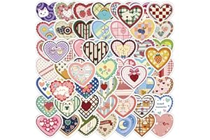 ZoiKoi 56PCS Mini Heart Stickers Cute Tiny Love Designs Small Adhesive Decals for Scrapbooking and DIY Crafts Perfect Mini Ac
