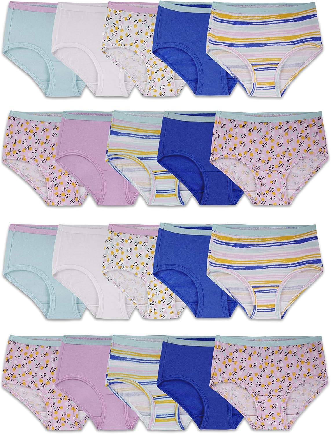 Fruit of the Loom Girls' Cotton Brief Underwear: Clothing