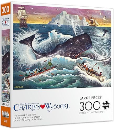 Amazon.com: Buffalo Games – 300 Charles Wysocki: Hi Neighbor