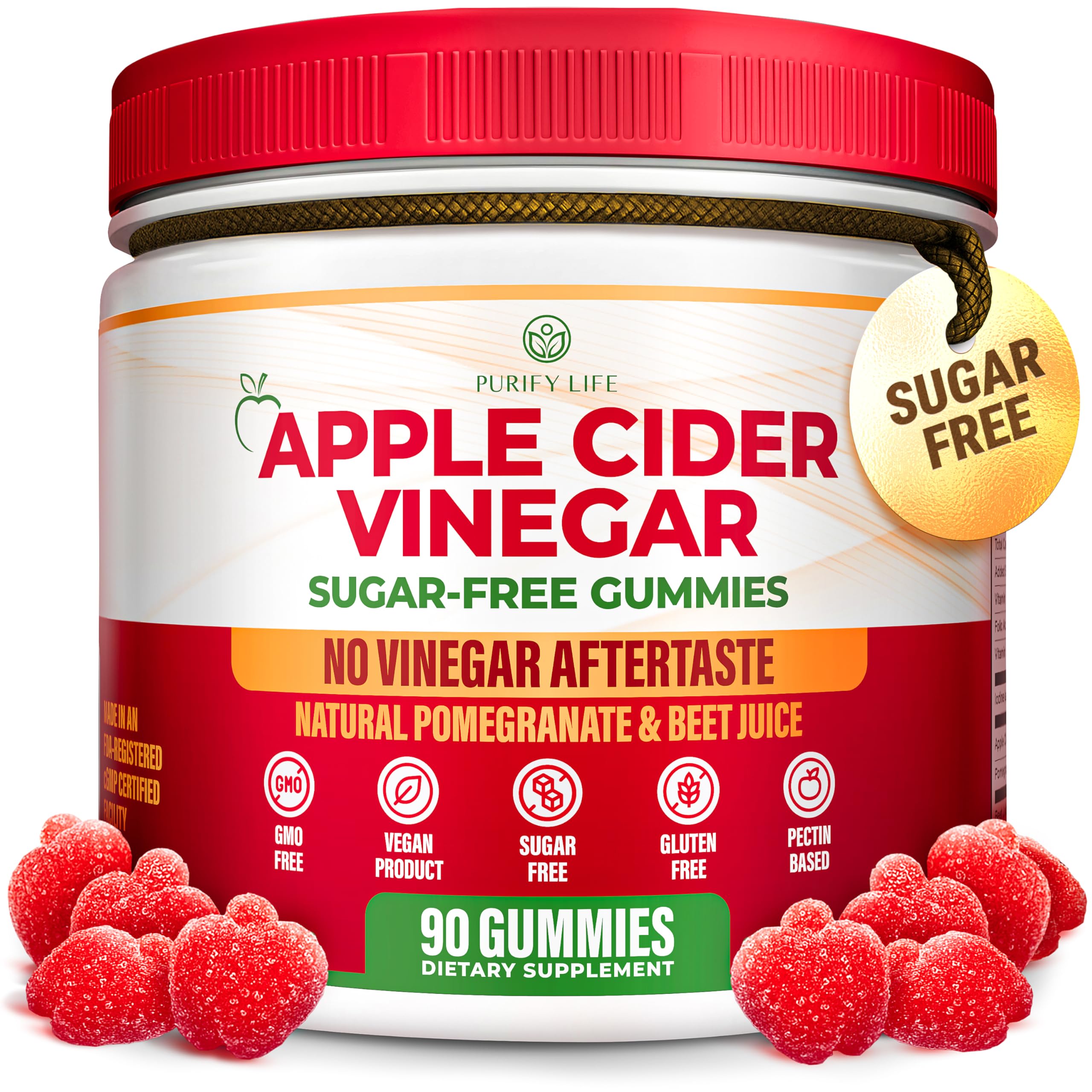Apple Cider Vinegar Sugar-Free Gummies